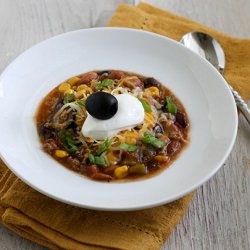 Easy & Healthy Taco Soup - Recipe photo by Kitchen Runway