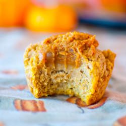 Pumpkin Pie Filled Muffins - Recipe photo by slimpickinskitchen