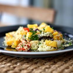 Roasted Vegetable Couscous - Recipe photo by dough-eyed girls