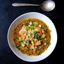 Cilantro & Quinoa Soup - Recipe photo by happy tomodachi