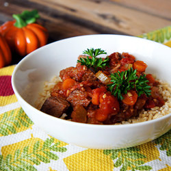 Slow-Cooker Beef and Tomato Stew - Recipe photo by Unruly Bliss