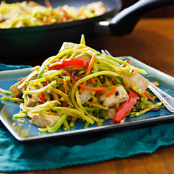 Broccoli Slaw Stir-Fry with Tofu - Recipe photo by goodneighbor