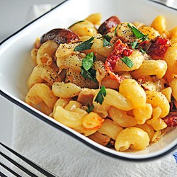 Roast Chicken Pasta - Recipe photo by addapinch