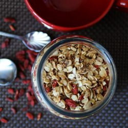 Muesli with Goji Berries - Recipe photo by TotallyVeg