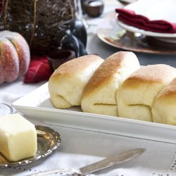 Parker House Dinner Roll - Recipe photo by Simply Gourmet Photography
