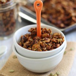Pumpkin Granola - Recipe photo by Running to the Kitchen