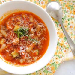 Tomato Stew with Italian Sausage - Recipe photo by GarlicGirl