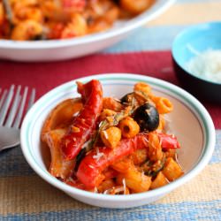 Pasta with Roasted Vegetables - Recipe photo by FoodForSwaps