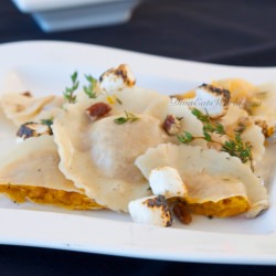 Maple Sweet Potato Ravioli - Recipe photo by Diva Eats World