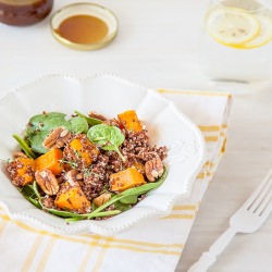 Pumpkin & Red Quinoa Salad - Recipe photo by delicieux