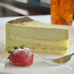 Green Tea Mousse Cake - Recipe photo by yummlyblog
