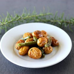 Roasted Potatoes & Green Beans - Recipe photo by curiouscountrycook