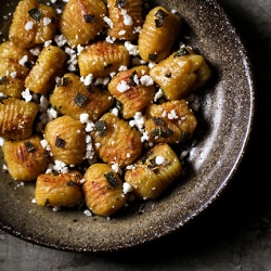 Pumpkin Gnocchi with Sage and Feta - Recipe photo by reclaimingprovincial