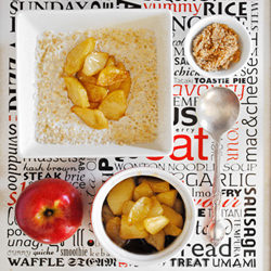 Brown Sugar Stewed Apples - Recipe photo by bunnyeatsdesign