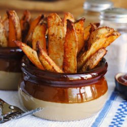 Malt Vinegar Oven Fries - Recipe photo by thatssomegoodcookin