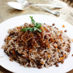 Lebanese Lentils & Rice, Mujaddara - Recipe photo by ArabicZeal