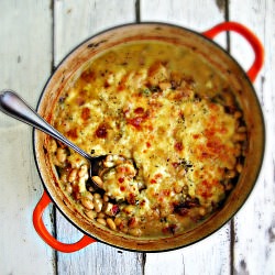 Braised White Beans & Leeks - Recipe photo by sweetsugarbean