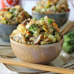 Quinoa Veggie "Fried Rice" - Recipe photo by damndelicious