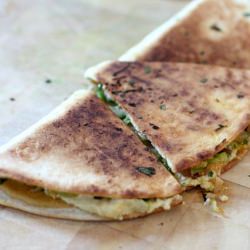 Smoky Toasty Vegan Quesadilla - Recipe photo by PeaSoup