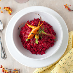 Roasted Beet Risotto - Recipe photo by cooking melangery