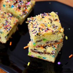 Cake Batter Blondies - Recipe photo by sallysbakingaddiction