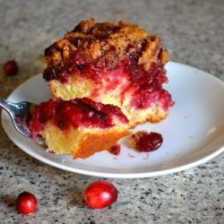 Cranberry-Plum Coffee Cake - Recipe photo by susaneatslondon