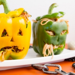 Stuffed Jack-o’-Lanterns - Recipe photo by HealthfulPursuit