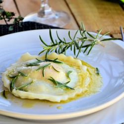 Ravioli with Egg Yolk - Recipe photo by Anyzkowo