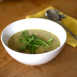 Roasted Potato Leek Soup - Recipe photo by dough-eyed girls
