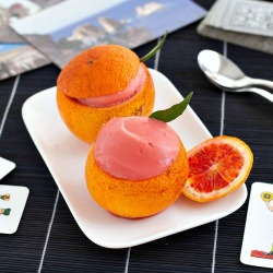 Blood Orange Sorbet - Recipe photo by manusmenu