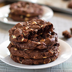Double Chocolate Cake Mix Cookies - Recipe photo by pinchofyum