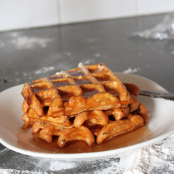 Sweet Potato Waffles - Recipe photo by heoyeahyum