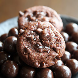 Salted Caramel Brownie Bites - Recipe photo by Life Made Simple
