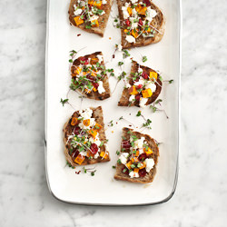 Sweet Potato, Feta Crostini - Recipe photo by loveandlemons