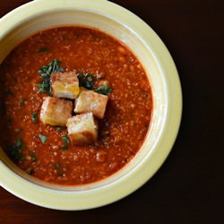 Spicy Tomato Quinoa soup - Recipe photo by LilikoiJoy