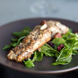 Hazelnut Crusted Trout - Recipe photo by beckyros