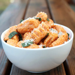 Sweet Potato Gnocchi with Sage Butter - Recipe photo by heoyeahyum