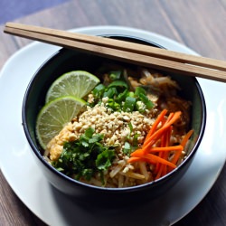 Homemade Pad Thai with Tofu - Recipe photo by forbiddenrice