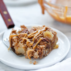 Caramel Apple Brownies - Recipe photo by FoodieCrush