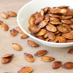 Roasted Pumpkin Seeds - Recipe photo by eatatallies