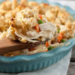 Chicken Pot Pie Crumble - Recipe photo by cooking classy
