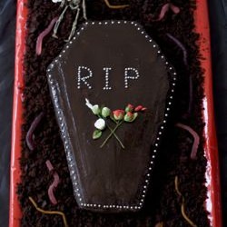 Halloween Chocolate Coffin Cake - Recipe photo by Jordan Bourke