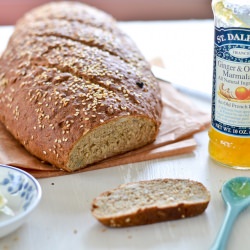 Peter Reinhart's Many Seed Bread - Recipe photo by knittybaker