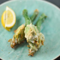Stuffed Zucchini Flowers - Recipe photo by Trissalicious