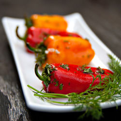 Marinated Mini Bell Peppers - Recipe photo by NatashasKitchen.com