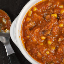 Slow Cooker Pumpkin Chili Mexicana - Recipe photo by allfourburners