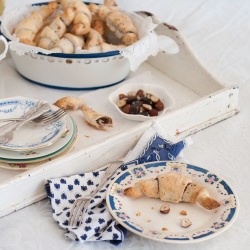Hazelnut, Dark Chocolate Croissants - Recipe photo by twoloves