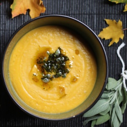 Roasted Butternut Squash Soup - Recipe photo by forbiddenrice