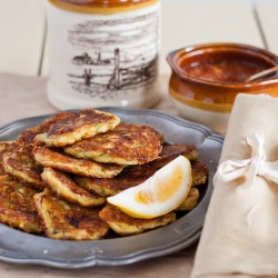 Courgette Sun-Dried Tomato Fritters - Recipe photo by Suzanneper