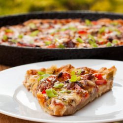 Thin Crust Pizza - Recipe photo by avocadopesto